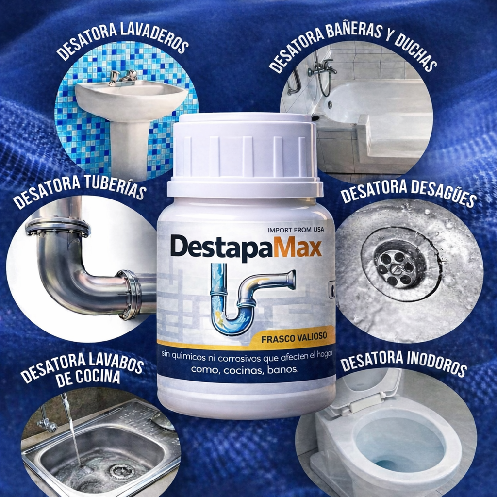 DestapaMax™ La solución rápida para destapar pias, baños y tuberías en casa